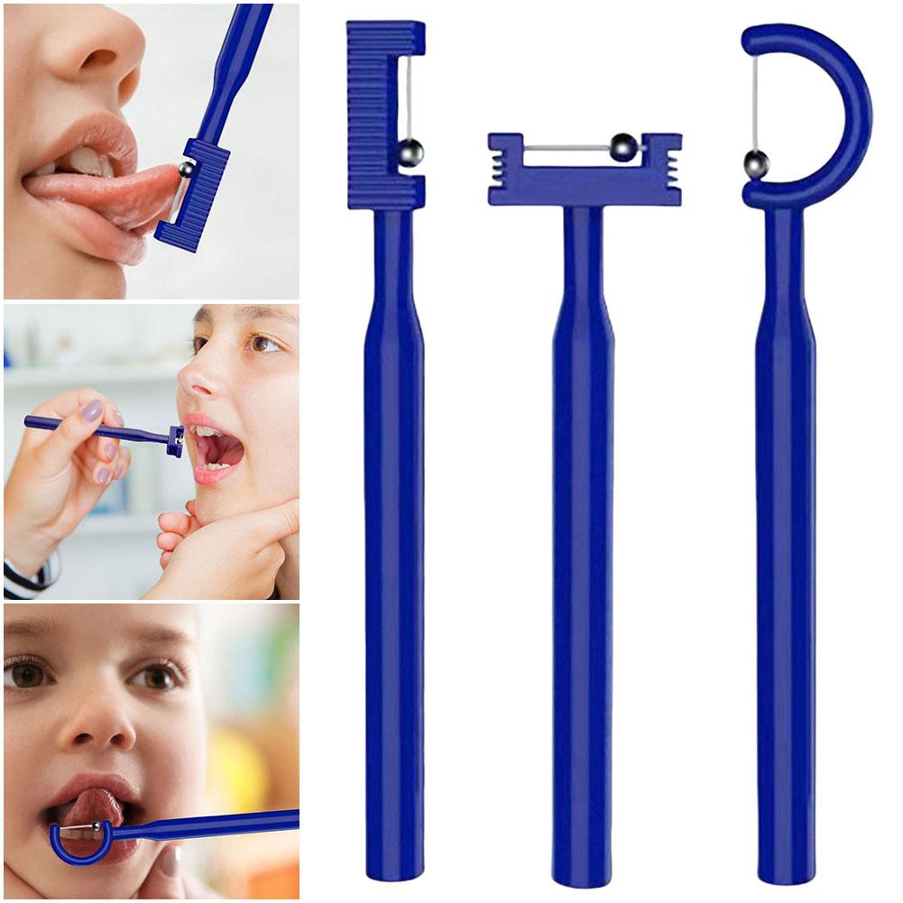 3Pcs Kids Tongue Tip Exercise Tool Oral Care Muscle Strenght Touge Training Tool Oral Muscle Exerciser For Kids Speech Therapy