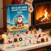 Advent Calendar for Christmas Countdown 2026, 24 Days 2D Acrylic Tree Bear Elk Sea Glass Ornament Set Snowman Ornaments Holiday Tree, Window