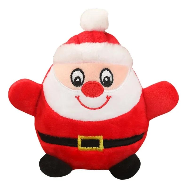 Santa Penguin Plush Dog Toys Breathable Interactive Dogs Chew Toy Durable Squeaky Cats Plaything For Medium Small Puppies Cats