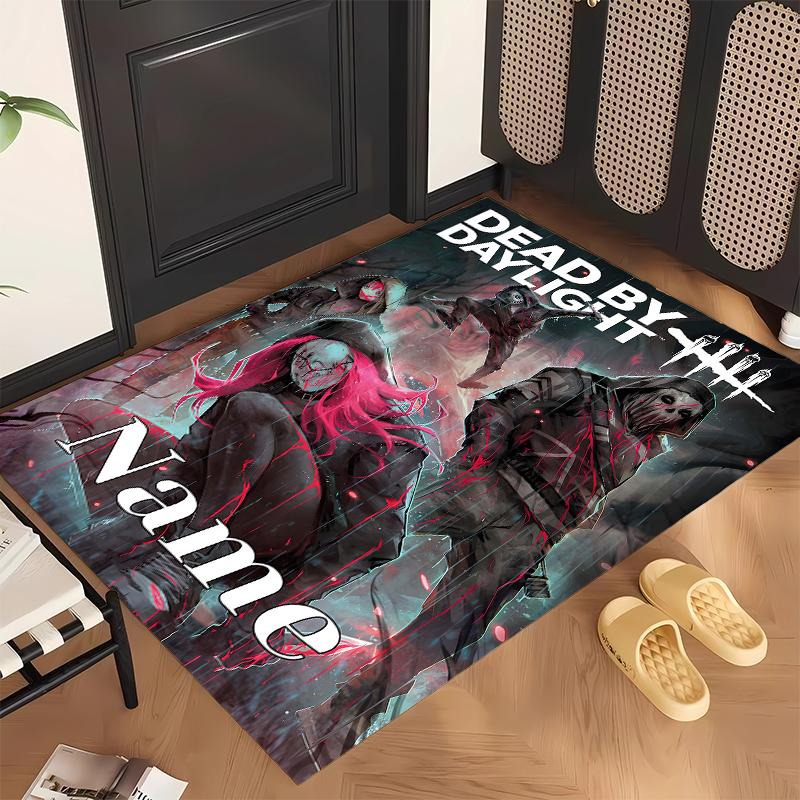 Dead by Daylight  (1) Personalized Name Office Carpet Stylish Decor for Living Room Bedroom Kitchen