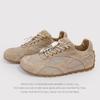 Distribution - Flat-Bottomed German Training Shoes Women'S Round Head Retro Sports And Leisure Shoes Lace-Up Forrest Gump Shoes Leather Lightweight