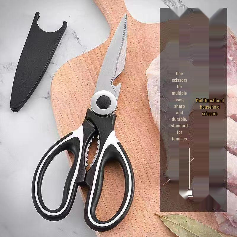 Multi-Function Heavy-Duty Stainless Steel Kitchen Scissors for Chicken, Fish, and More