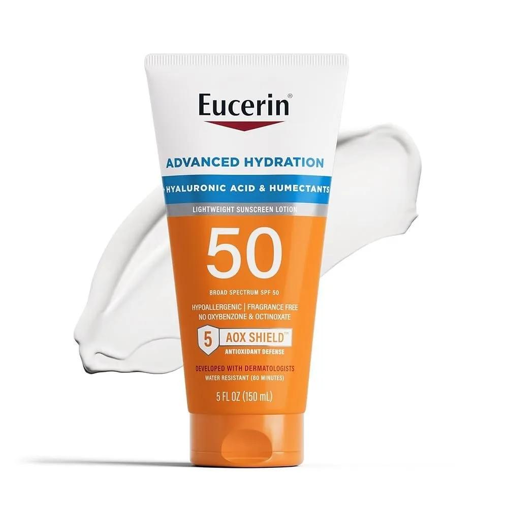 Eucerin Легкий солнцезащитный лосьон 150 мл 1 упаковка Продвинутое увлажнение Eucerin Sun Advanced Hydration