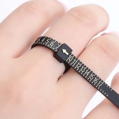Size Ring Ruler Ring Measurer Card Board Ring Size Card Table Finger Size Board Ring Mandrel Stick