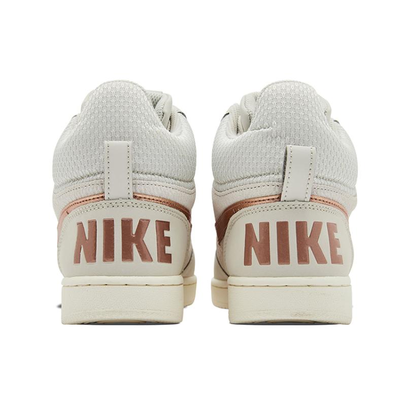 Nike Court Borough Mid Premium Light Bone Metallic Red Bronze Women's  Sneakers  844907-003
