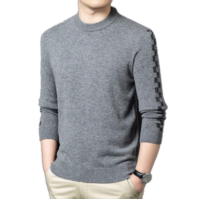 Fengxun Herren Rundhals Pullover Strickpullover FXT6501
