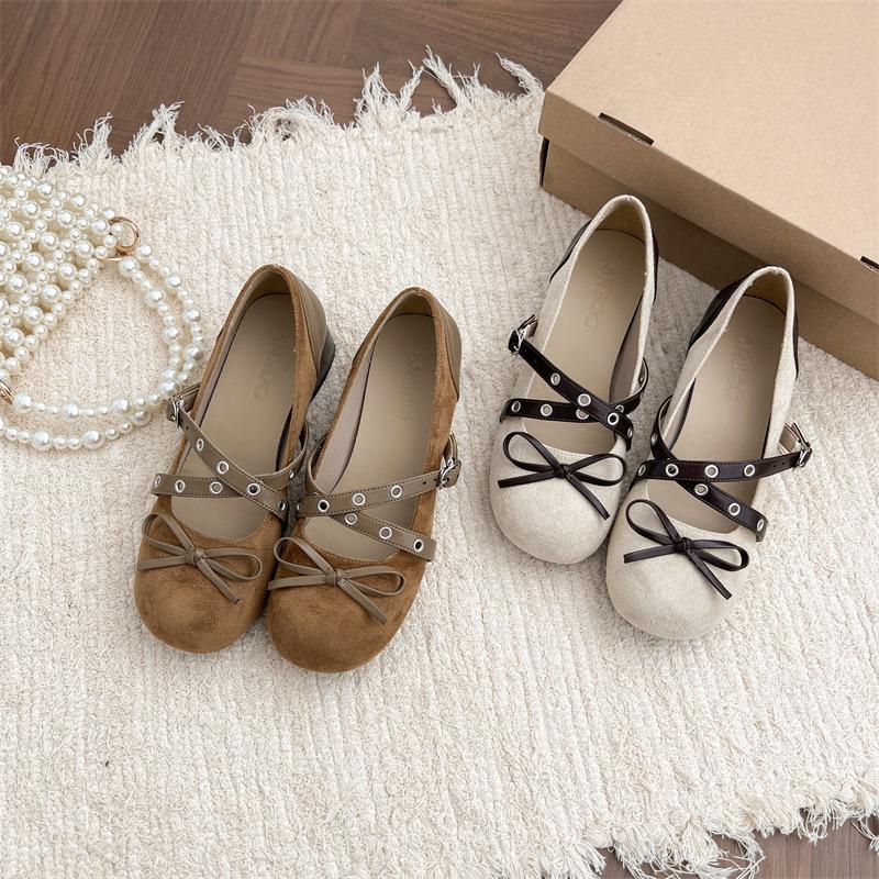 Queen Fan retro round head thick high heel shallow mouth single shoes women's 2025 new autumn heightening French Mary Jane shoes