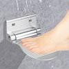 Banyo Ayak Dayama Yeri Duş Ayak Dayama Yeri Kaide Pedalı Duvara Monte Siyah/gümüş Alüminyum Alaşım Duş Ayak Taburesi Kaymaz