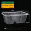 Disposable Clear Double Compartment Food Containers