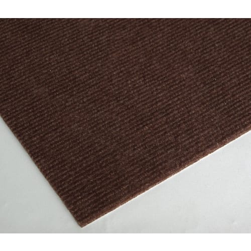Watanabe Industries Japanese-Made Tile Carpet, Adhesive Pita Mat, Loop, 9-Piece Set, 30x30cm, Brown