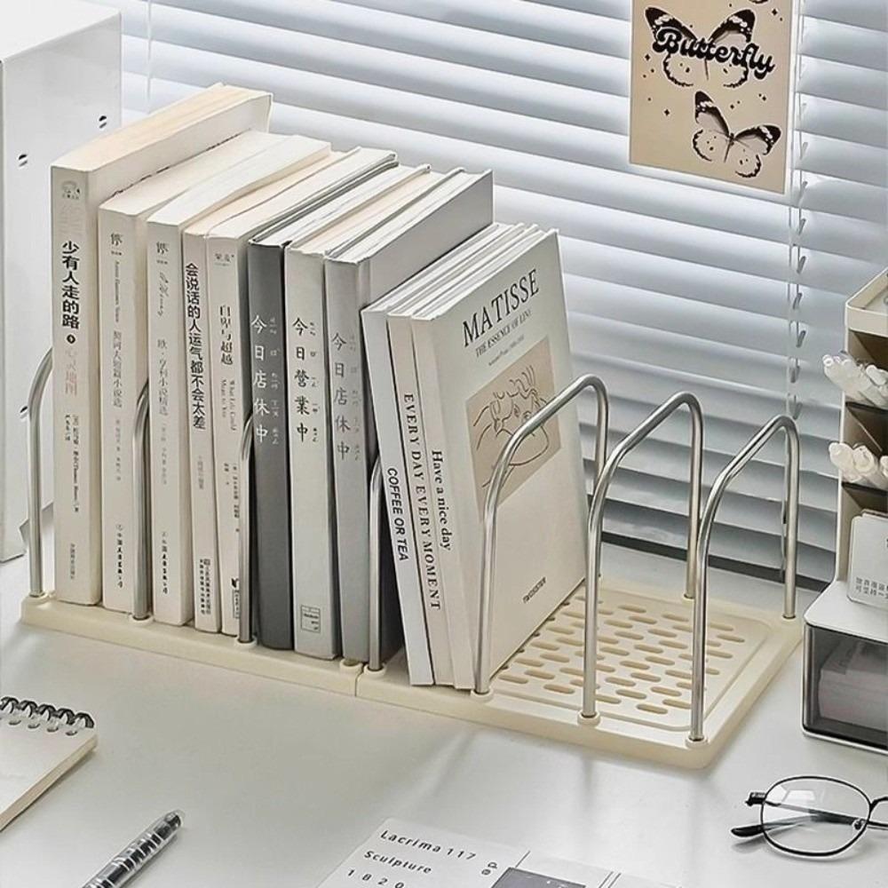 Divided Desktop Bookshelf Detachable Book Stand New Storage Rack  Office Desk