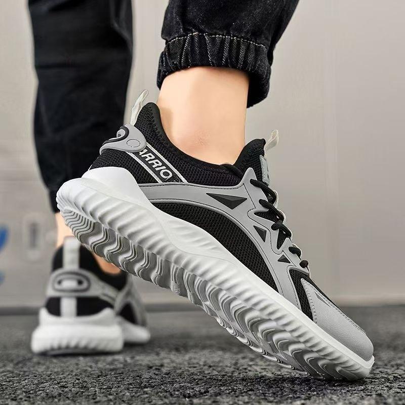 Herrenschuhe Sommer Mesh atmungsaktiv Outdoor Laufschuhe Modetrend leichtgewichtige weiche Sohle bequem Studenten Freizeit Sportschuhe