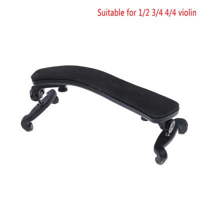 Violin Shoulder Support Violin 1 / 2-4 / 4 1/8-1/4 Black Practical Adjustable Mat
