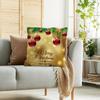 Gold Christmas Throw Pillow Cover Christmas Gold Ball Sofa Home Decoration Cushion Cover