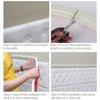 Self-Adhesive 3D Wall Sticker 5M Length Flexible Inner Corner Trim Waterproof Anti-collision Molding Line Tape Home Decor