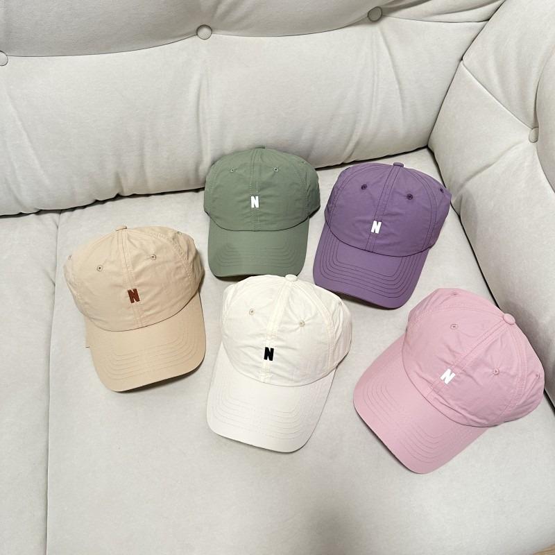 Summer Baseball Hat Male and Female Couple Shade Casual Versatile Small Letter Simple Soft Top Cap Embroidery