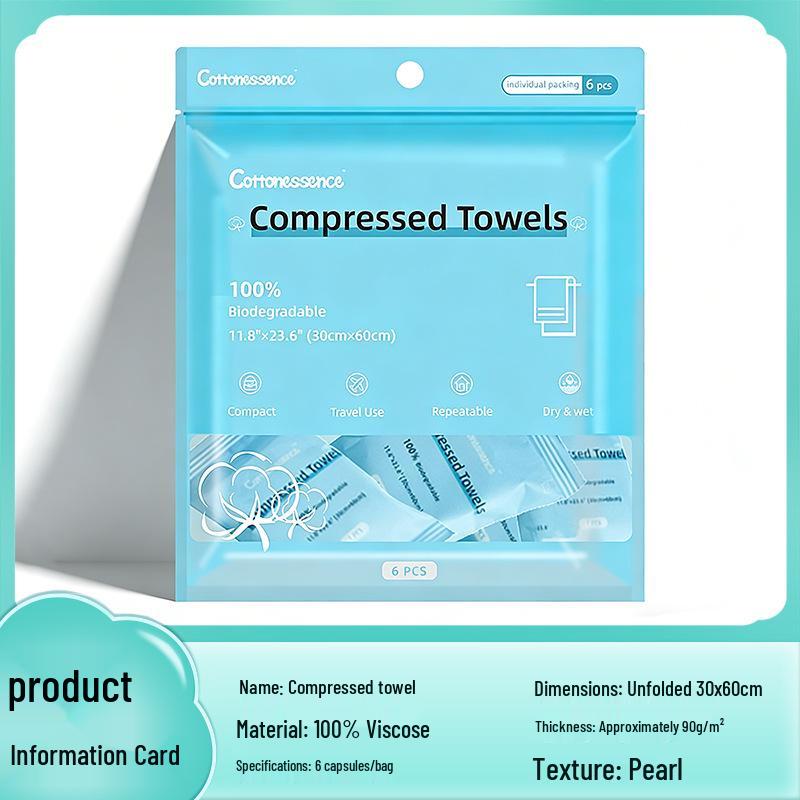Disposable Compressed Towels, 30-Pack, Candy Individually Wrapped, Face Wash Cloths