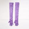 Vintage 1920s Shiny Sequins Gloves Finger Elbow Length Long Gloves for Opera Evening Performance Costumes Accessories