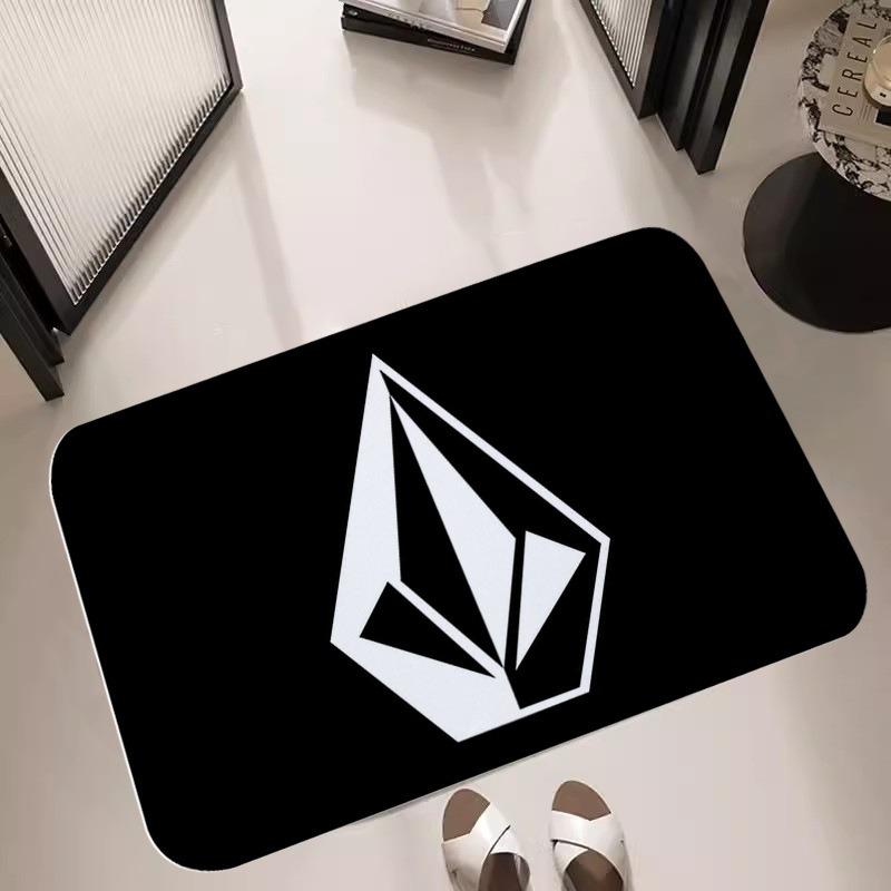 Street Art Graffiti Carpet Urban Trendy Abstract Geometric Logo Newspaper Clipping Home Decoration Rug Welcome Nonslip Floor Mat
