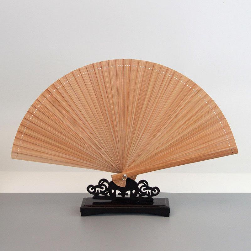 Mini Retro Bamboo Folding Fan - Chinese National Style Qipao Design