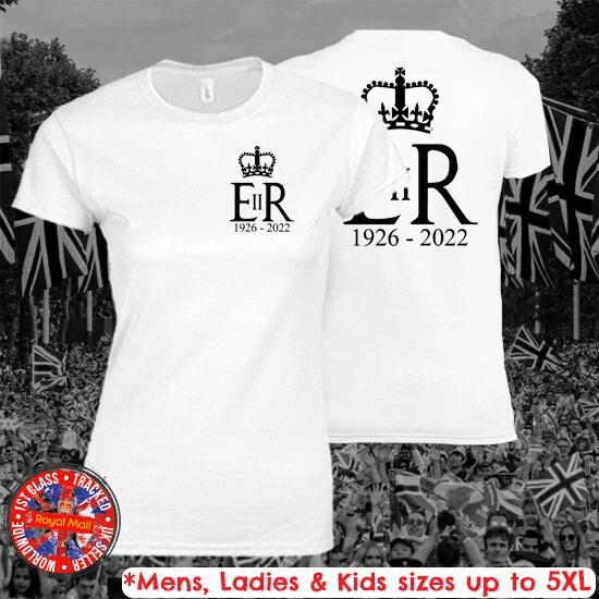 Queen Elizabeth ll RIP Memorabilia T-shirt Royal Family The Queen *Plus sizes XL