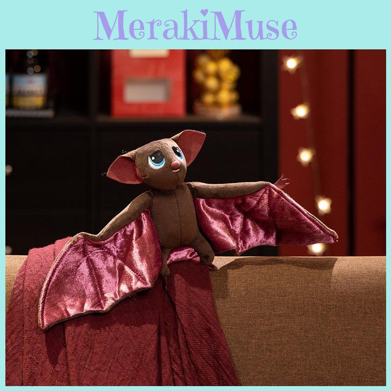 Purple Cute Cartoon Bat Plush Toy For Christmas And Halloween Decoration