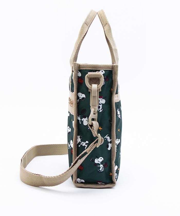 Official Shoulder Bag MINI Snoopy and Woodstock Green [LeSportsac] N/S TOTE/3714 Women's