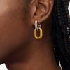 Youthway Charm Retro Stainless Steel Gold& Oval Buckle Irregular Earrings For Women Anti Allergic Jewelry New Arrival