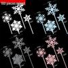 Frozen Christmas Snowflake Acrylic Cake Decoration Insert