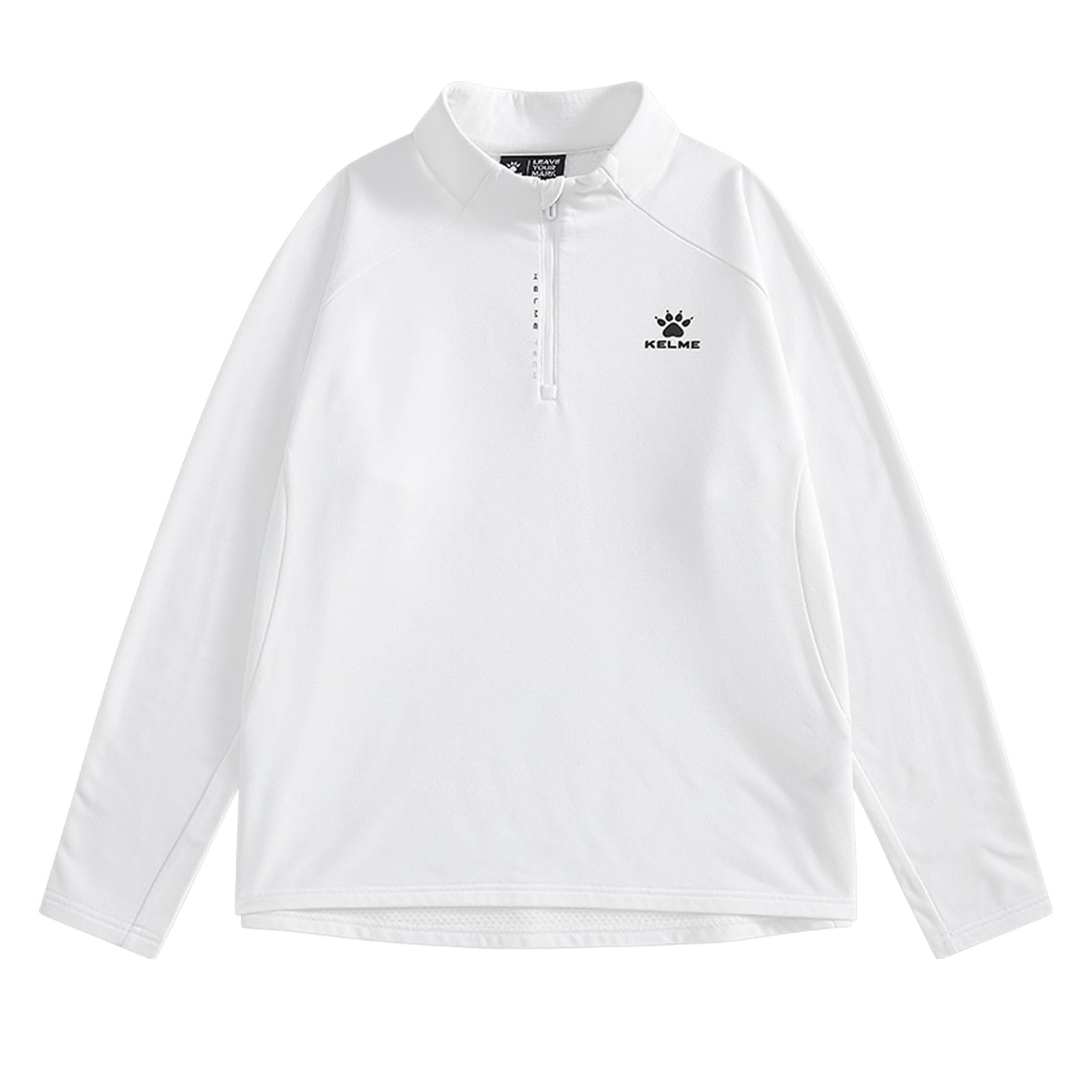 

Kelme Men s Long Sleeve Sportswear, Stylish, Loose Fit, Casual, Fall/Winter Shirt (White, Size L)