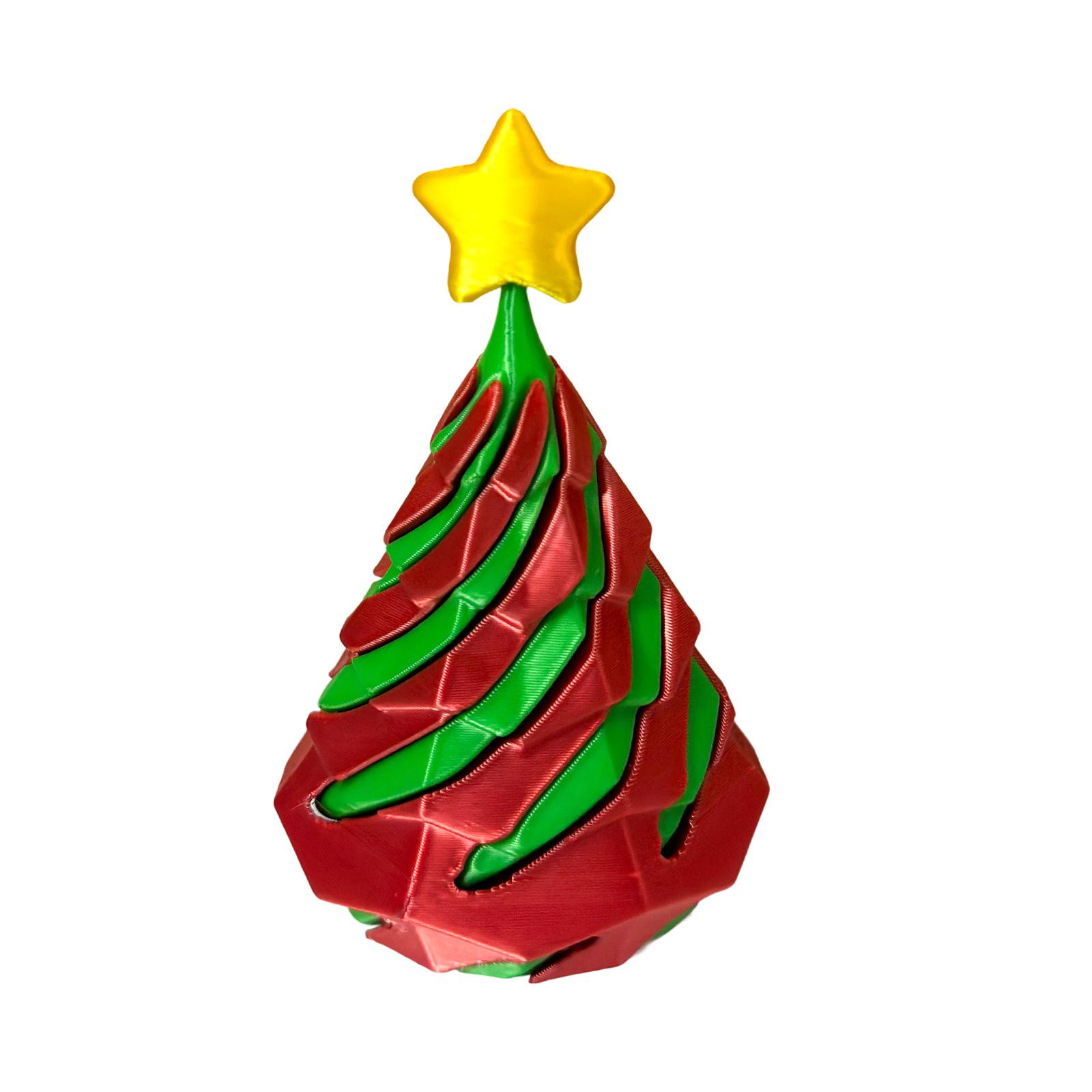 

3D-печатная рождественская елка спираль игрушка для снятия стресса - развивающее праздничное украшение для детей 5*5*8.5 cm