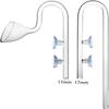 Clear Glass Lily Pipe Outflow and Skimmer Inflow With Suction Cup 13mm 17mm For Aquarium Planted Fish Tank Aquatic Filter System