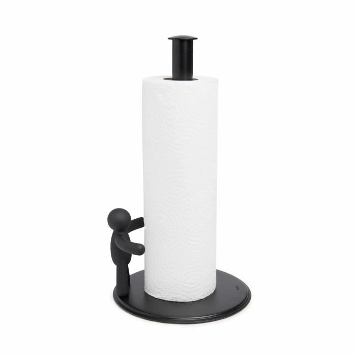 Porte-serviettes - Umbra - Buddy - Noir - 19x18x34 Cm - Pratique Et Amusant