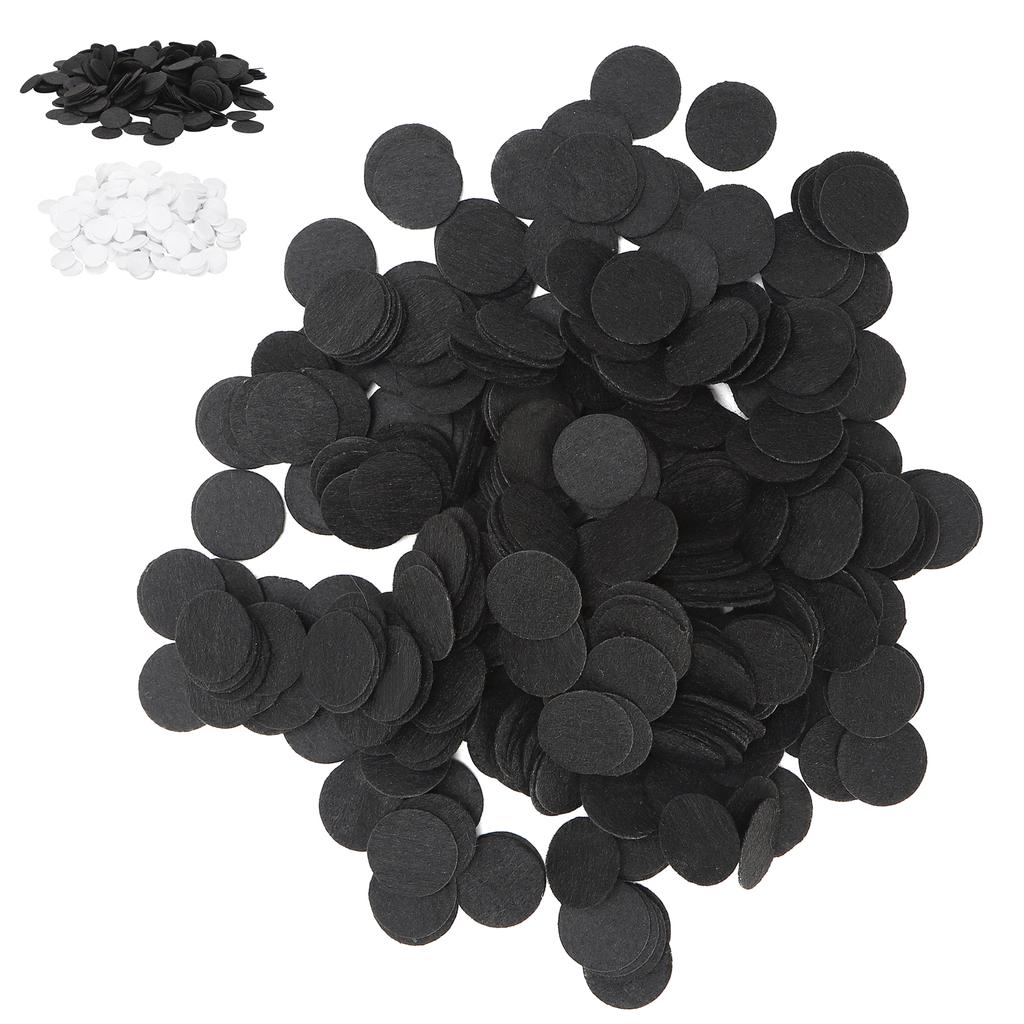500Pcs Nonwoven Round Piece DIY Felt Crafts Cloth Flake Accessories Chip Hair Decoration 25mm