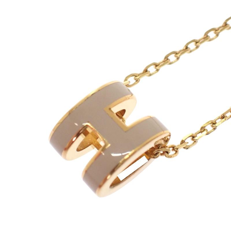 HERMES  H147992F 55  Necklace Marong Rasse/gold Metal Women