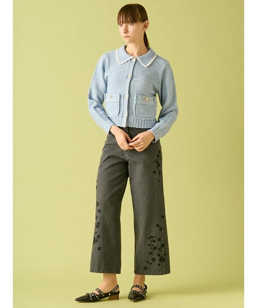 Furfur Tweed Knit Jacket RWNT254043SAXF