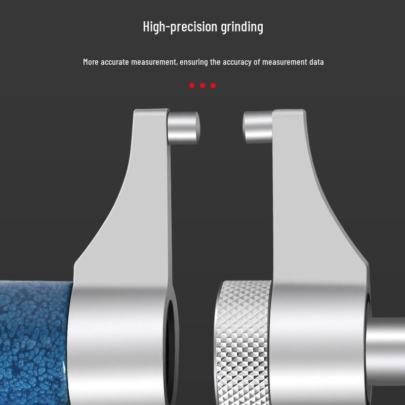 Qinghai Micrometer: 0-25mm Caliper with Ball and Flat Head for Inner & Outer Diameter Measurement.
