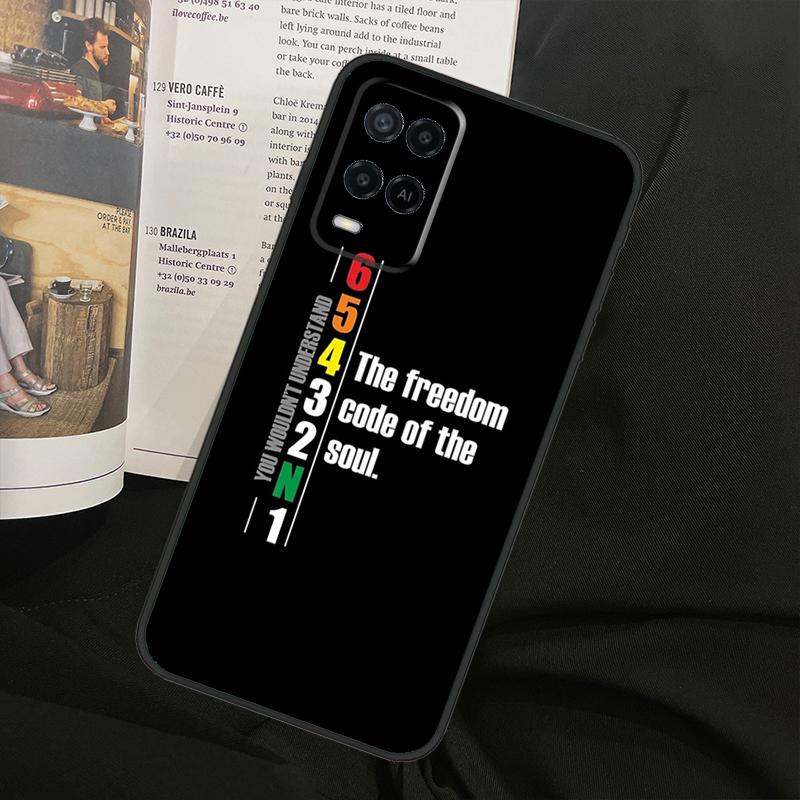 1N23456 Motorcycle For Oppo A74 A94 A54 A18 A38 A58 A78 A98 A40 A60 A80 A16 A76 A96 A15 A57S A17 A77 Phone Case