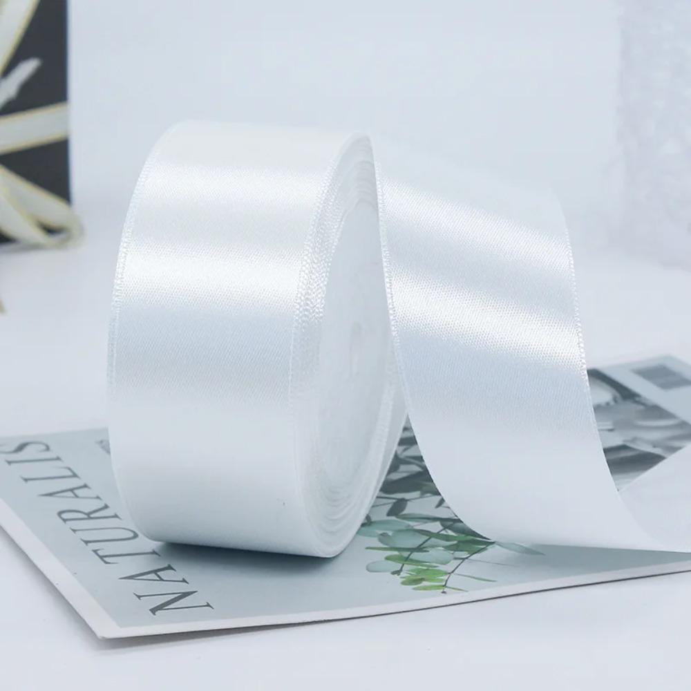 1Roll 1.5 Inch X 25 Yards Solid Satin Ribbons DIY Gift Wrapping Bridal Bouquets Bouquet Ribbons Handmade Bows Cake Packaging