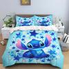 Duvet Cover Stitch Cartoon Kids Bedding Sets Anime Comforter Cover Sets Single Double Children Girls Boys Gifts Bedroom Decor