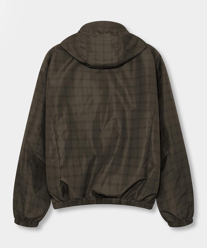 Dimitri Black 2Way Essential Check Hooded Windbreaker_3 Color