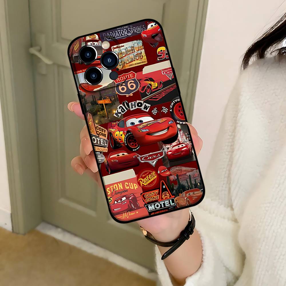 L-Light-ning M-McQueens Phone Case Black That Fits For IPhone 17,16,15,11,13,14 Pro Max,Plus,X,Xr,Xs Max,13Mini