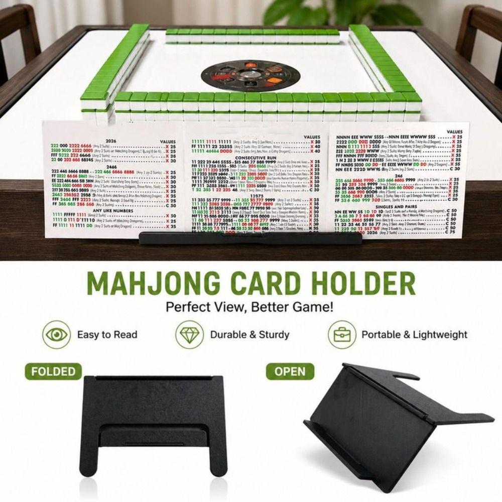 Clip-on Design Table Edge Rack Multicolor Playing Card Stand for Card Enthusiasts