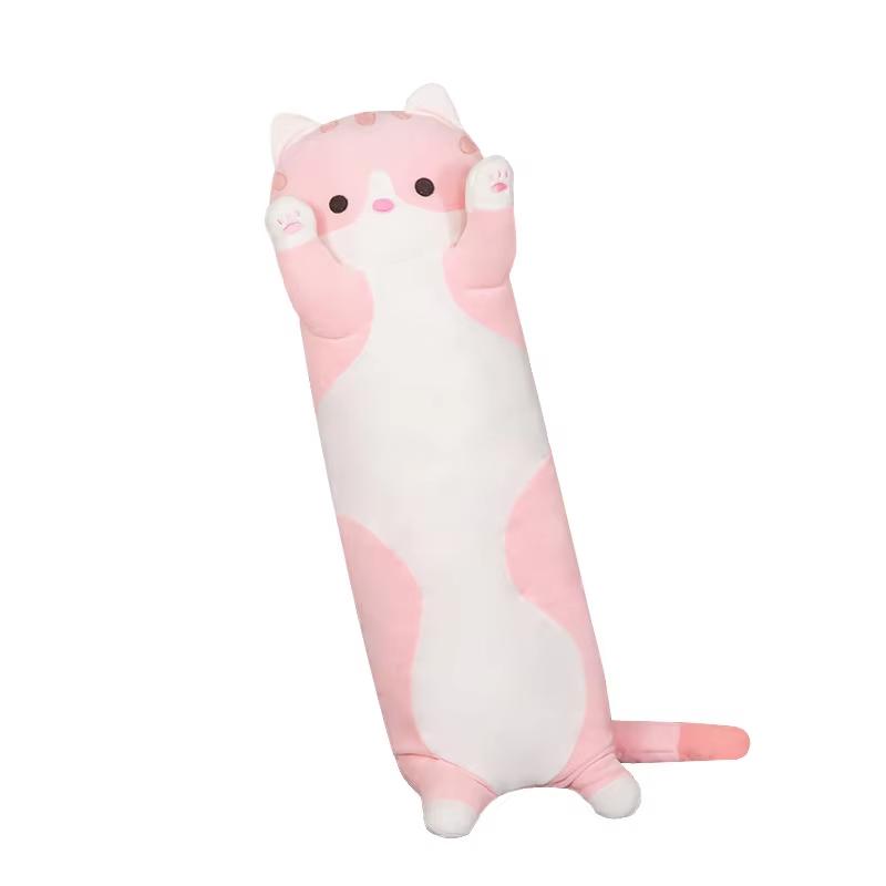 50cm Cute Soft Long Cat Plush Toys Stuffed Pause Office Nap Pillow Bed Sleep Home Decor Gift Doll for Kids Girl Birthday Gift