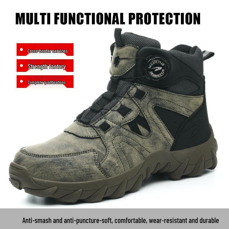 Men's Lightweight High-Top Ankle Support Hiking Boots with Comfortable Technology and Protective Features for Long Wear