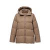 Womens Lightweight Down Puffer Jacket Short Hooded Warm Outerwear 85-90% White Duck Fill