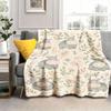 Cartoon Hippo And Floral Print Flannel Blanket - Soft And Lightweight - Suitable for Beds, Sofas, Travel, And Camping - Cozy Hip
