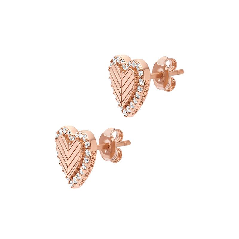 

Emporio Armani Love Series Heart Earrings Women earrings Rose-Gold EG3627221 Basic Packaging-Box