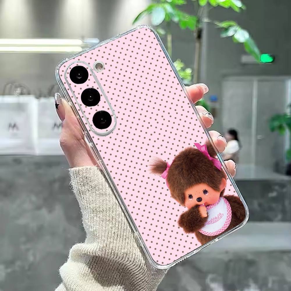 cute monchhichis Phone Case For Samsung Galaxy A91,80,73,72 ,71,53,52,32 ,31,22,21s,20,Transparent Case Samsung a31
