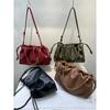 Leather Cloud Bag 2024 New Fashion Shoulder Bag Chain Cowhide Strap Bag Messenger Bag Soft Leather Clutch Bag
